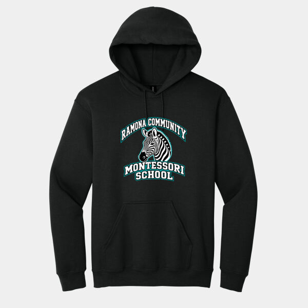 Heavy Blend Hooded Sweatshirt with RCMS Zebra Design Thumbnail