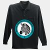 Long Sleeve Silk Touch Polo with Pocket Thumbnail
